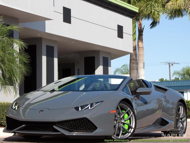 Used 2016 Lamborghini Huracan LP 610-4 Spyder for sale Sold at Naples Motorsports Inc - Morgan of Naples in Naples FL 34104 3