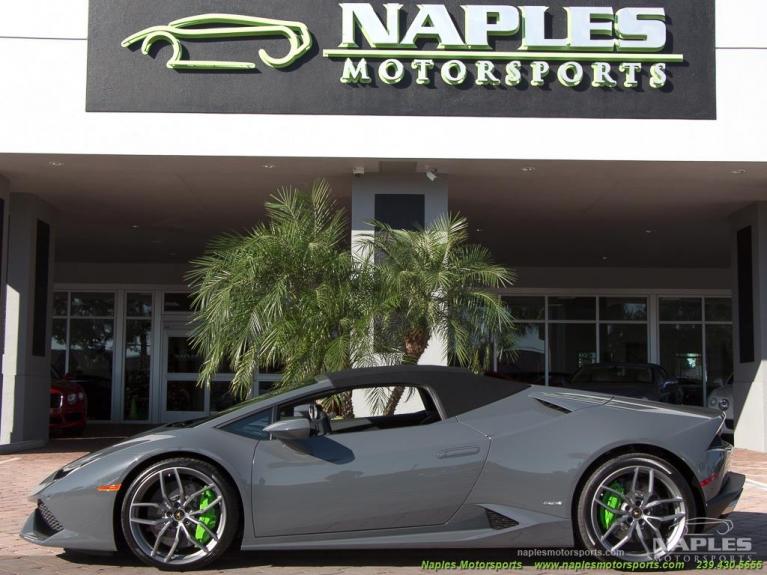 Used 2016 Lamborghini Huracan LP 610-4 Spyder for sale Sold at Naples Motorsports Inc - Morgan of Naples in Naples FL 34104 4