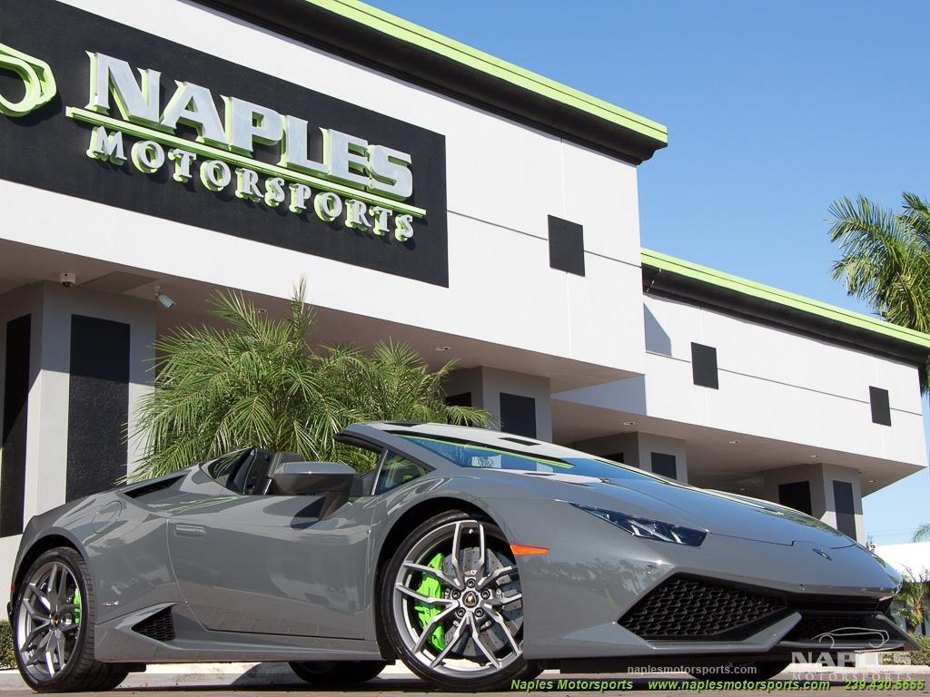 Used 2016 Lamborghini Huracan LP 610-4 Spyder for sale Sold at Naples Motorsports Inc - Morgan of Naples in Naples FL 34104 1