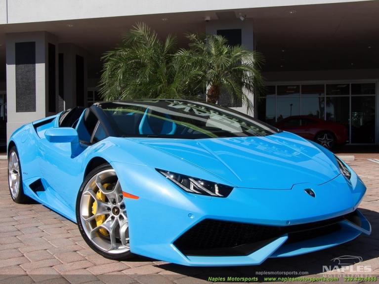 Used 2016 Lamborghini Huracan LP 610-4 Spyder for sale Sold at Naples Motorsports Inc - Morgan of Naples in Naples FL 34104 3