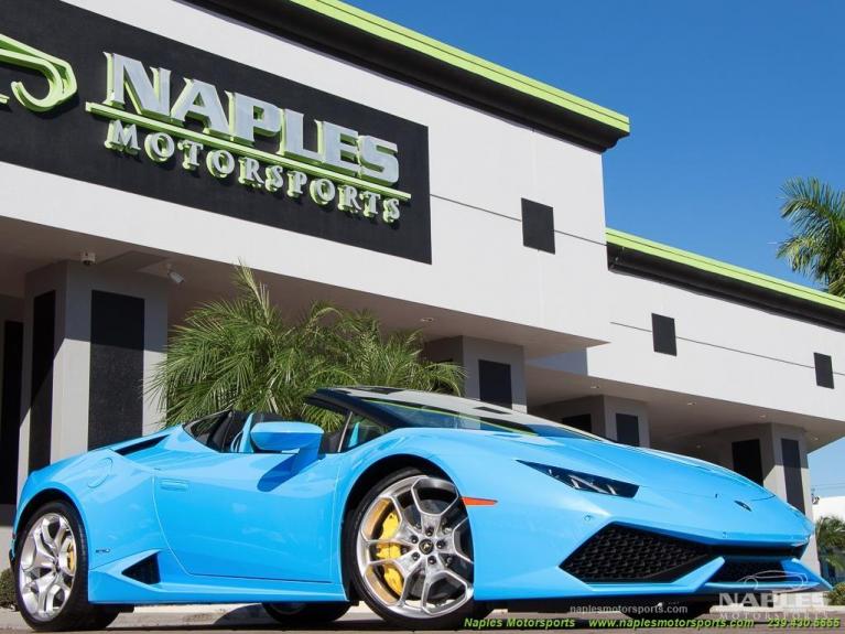 Used 2016 Lamborghini Huracan LP 610-4 Spyder for sale Sold at Naples Motorsports Inc - Morgan of Naples in Naples FL 34104 1