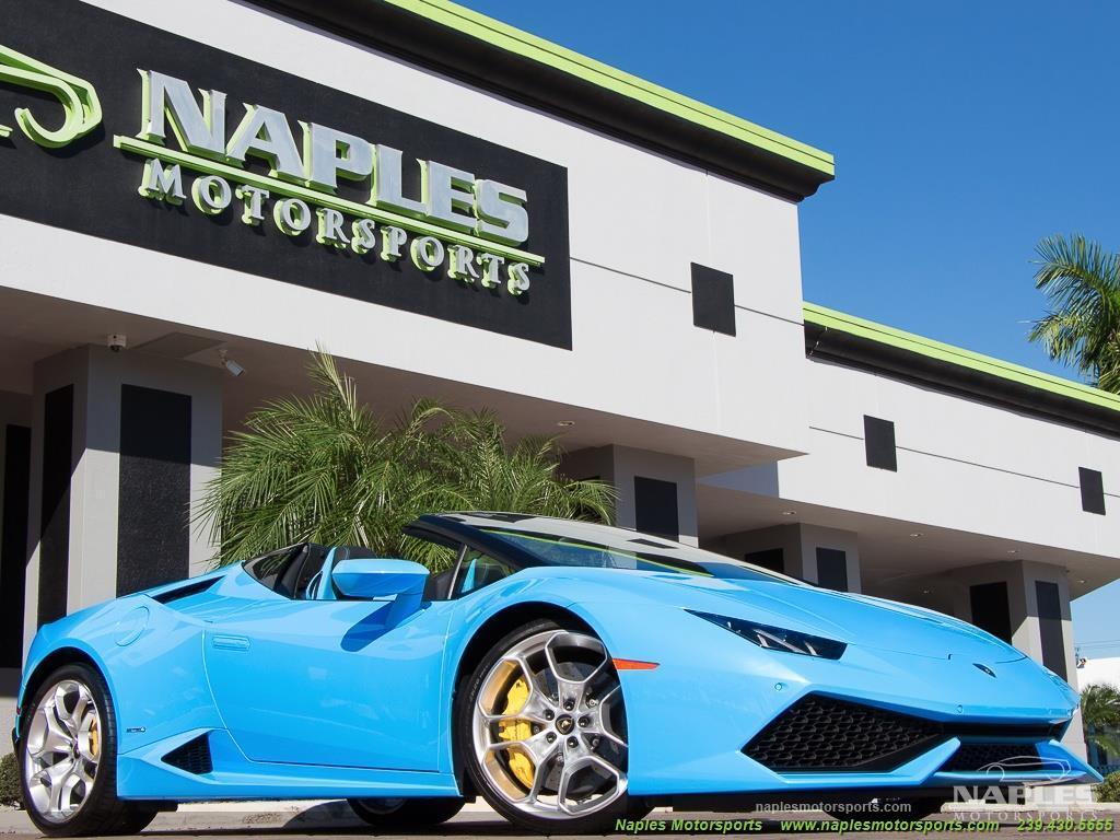Used 2016 Lamborghini Huracan LP 610-4 Spyder for sale Sold at Naples Motorsports Inc - Morgan of Naples in Naples FL 34104 1