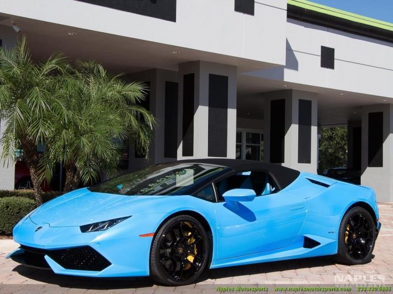 Used 2016 Lamborghini Huracan LP 610-4 Spyder for sale Sold at Naples Motorsports Inc - Morgan of Naples in Naples FL 34104 3