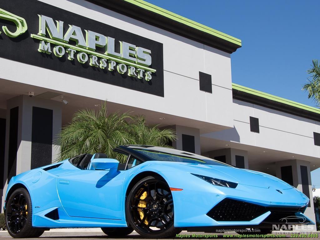 Used 2016 Lamborghini Huracan LP 610-4 Spyder for sale Sold at Naples Motorsports Inc - Morgan of Naples in Naples FL 34104 1