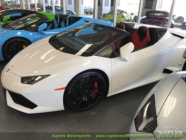 Used 2017 Lamborghini Huracan LP 610-4 Spyder for sale Sold at Naples Motorsports Inc - Morgan of Naples in Naples FL 34104 1