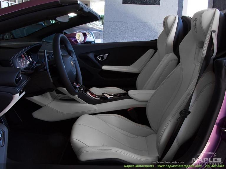 Used 2017 Lamborghini Huracan LP 610-4 Spyder for sale Sold at Naples Motorsports Inc - Morgan of Naples in Naples FL 34104 2