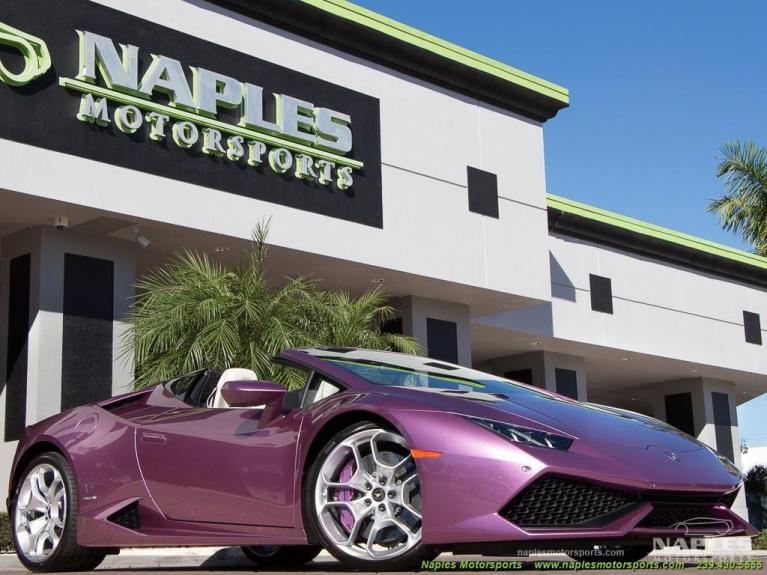 Used 2017 Lamborghini Huracan LP 610-4 Spyder for sale Sold at Naples Motorsports Inc - Morgan of Naples in Naples FL 34104 3