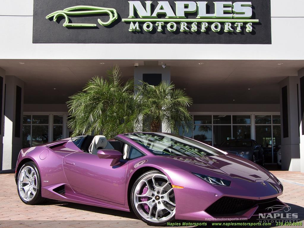 Used 2017 Lamborghini Huracan LP 610-4 Spyder for sale Sold at Naples Motorsports Inc - Morgan of Naples in Naples FL 34104 1