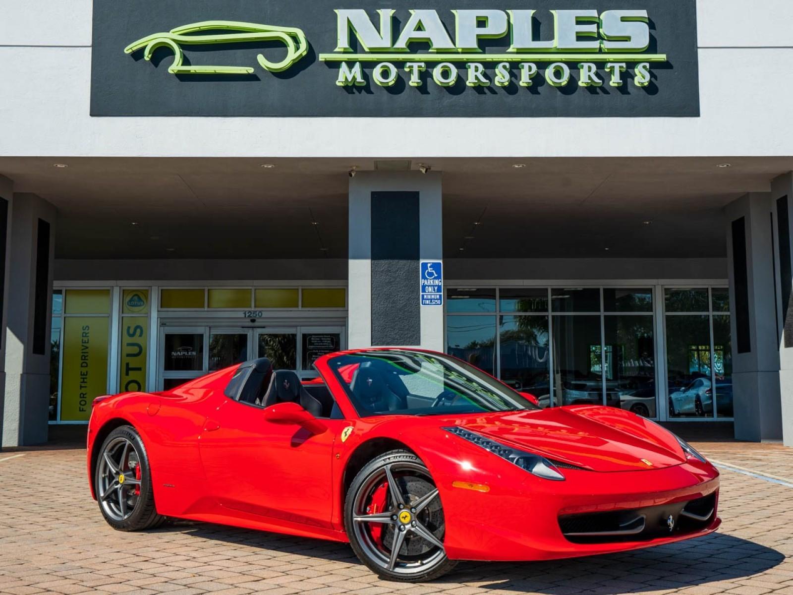 Used 2012 Ferrari 458 Spider for sale Sold at Naples Motorsports Inc - Morgan of Naples in Naples FL 34104 1