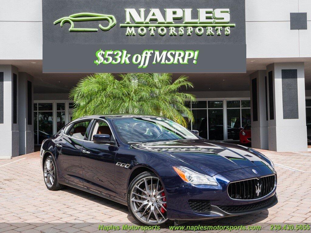 Used 2016 Maserati Quattroporte S for sale Sold at Naples Motorsports Inc - Morgan of Naples in Naples FL 34104 1