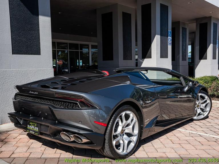 Used 2016 Lamborghini Huracan LP 610-4 Spyder for sale Sold at Naples Motorsports Inc - Morgan of Naples in Naples FL 34104 3