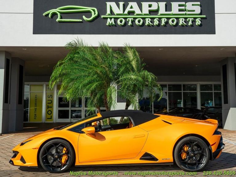 Used 2020 Lamborghini Huracan LP 640-4 EVO Spyder for sale Sold at Naples Motorsports Inc - Morgan of Naples in Naples FL 34104 3