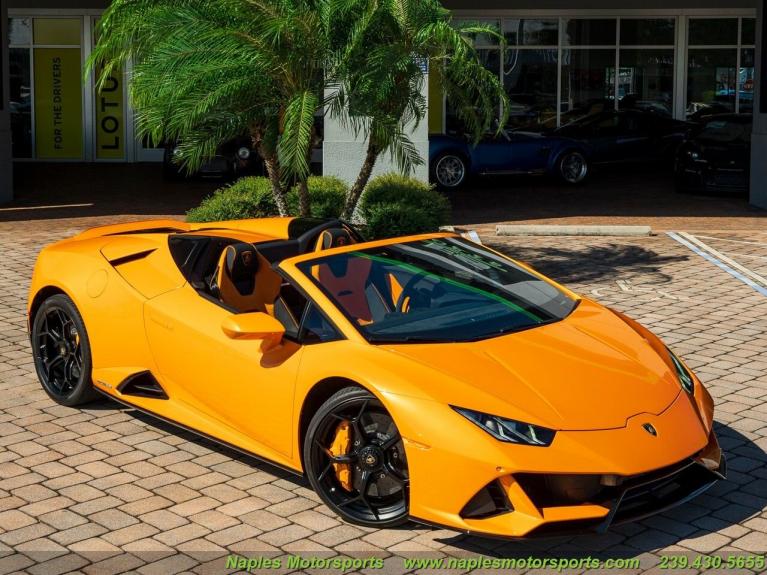 Used 2020 Lamborghini Huracan LP 640-4 EVO Spyder for sale Sold at Naples Motorsports Inc - Morgan of Naples in Naples FL 34104 4