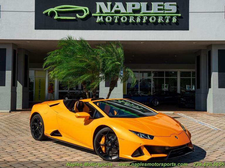 Used 2020 Lamborghini Huracan LP 640-4 EVO Spyder for sale Sold at Naples Motorsports Inc - Morgan of Naples in Naples FL 34104 1