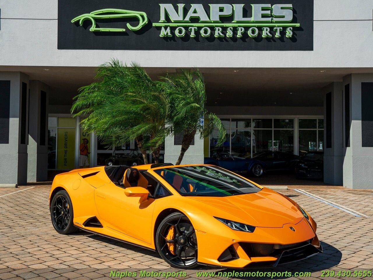 Used 2020 Lamborghini Huracan LP 640-4 EVO Spyder for sale Sold at Naples Motorsports Inc - Morgan of Naples in Naples FL 34104 1