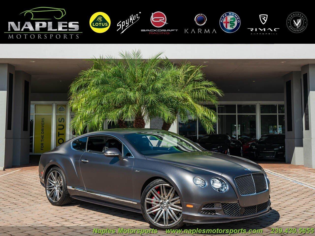 Used 2015 Bentley Continental for sale Sold at Naples Motorsports Inc - Morgan of Naples in Naples FL 34104 1