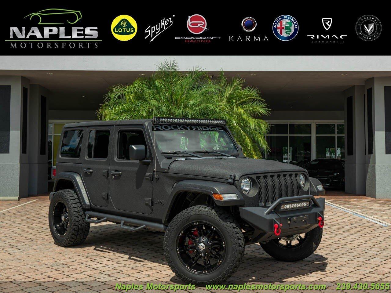 Used 2018 Jeep Wrangler for sale Sold at Naples Motorsports Inc - Morgan of Naples in Naples FL 34104 1