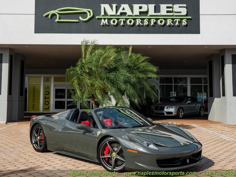 Used 2014 Ferrari 458 Spider for sale Sold at Naples Motorsports Inc - Morgan of Naples in Naples FL 34104 1