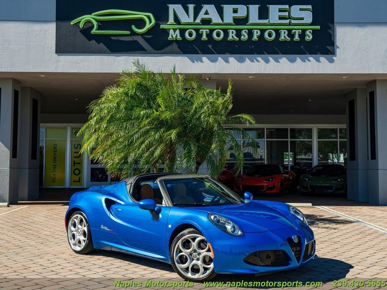 Used 2020 Alfa Romeo 4C Spider for sale Sold at Naples Motorsports Inc - Morgan of Naples in Naples FL 34104 1