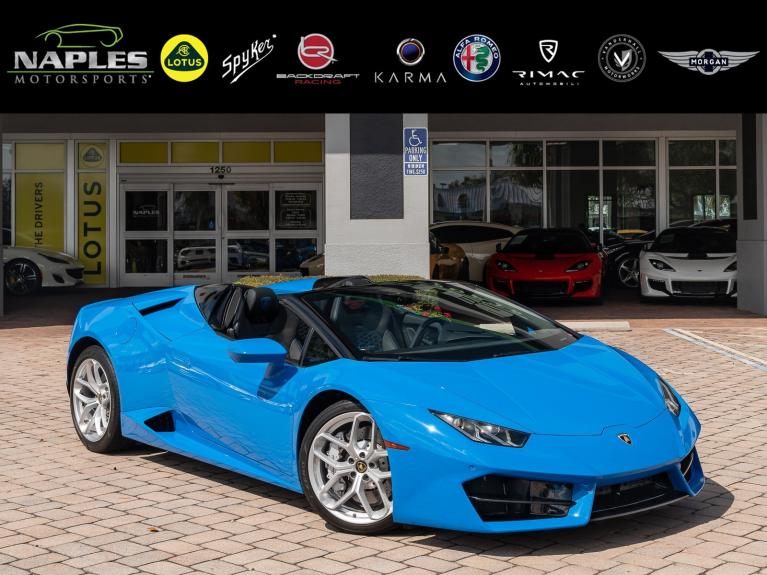 Used 2018 Lamborghini Huracan Spyder RWD for sale Sold at Naples Motorsports Inc - Morgan of Naples in Naples FL 34104 1