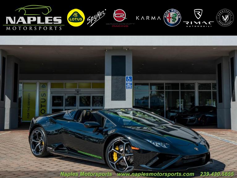 Used 2021 Lamborghini Huracan EVO Spider for sale Sold at Naples Motorsports Inc - Morgan of Naples in Naples FL 34104 1