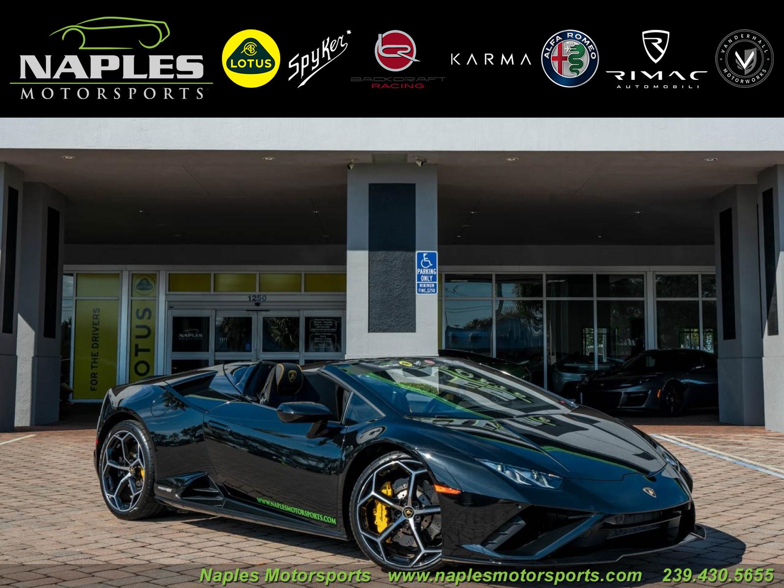 Used 2021 Lamborghini Huracan EVO Spider for sale Sold at Naples Motorsports Inc - Morgan of Naples in Naples FL 34104 1