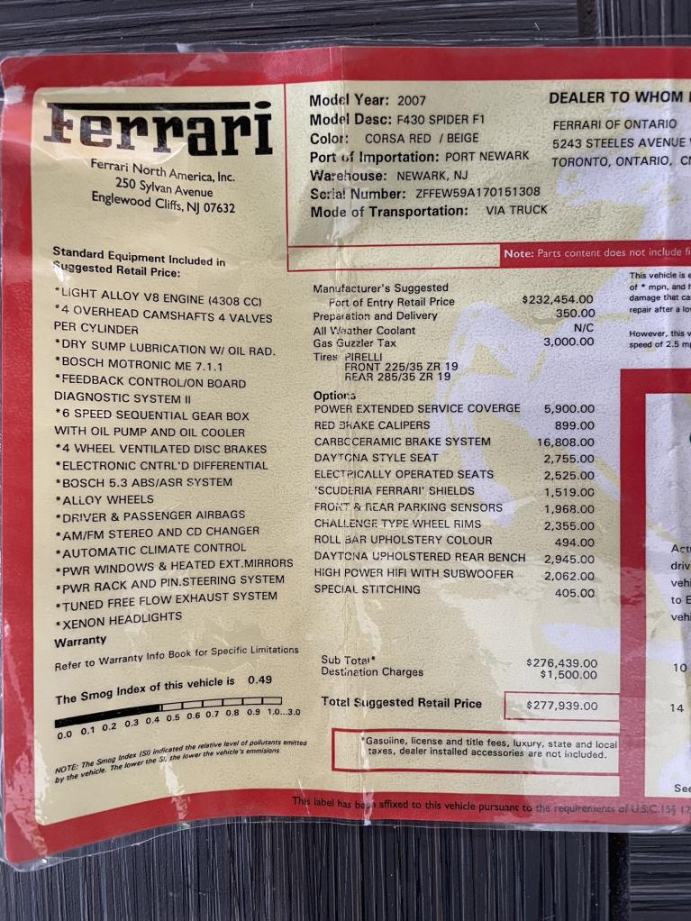 Used 2007 Ferrari F430 Spider for sale Sold at Naples Motorsports Inc - Morgan of Naples in Naples FL 34104 4