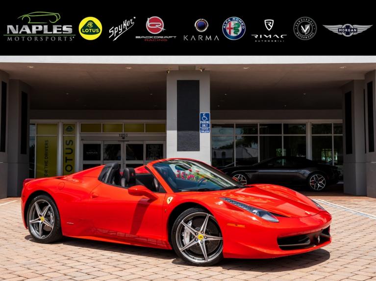Used 2013 Ferrari 458 Italia Spider for sale Sold at Naples Motorsports Inc - Morgan of Naples in Naples FL 34104 1