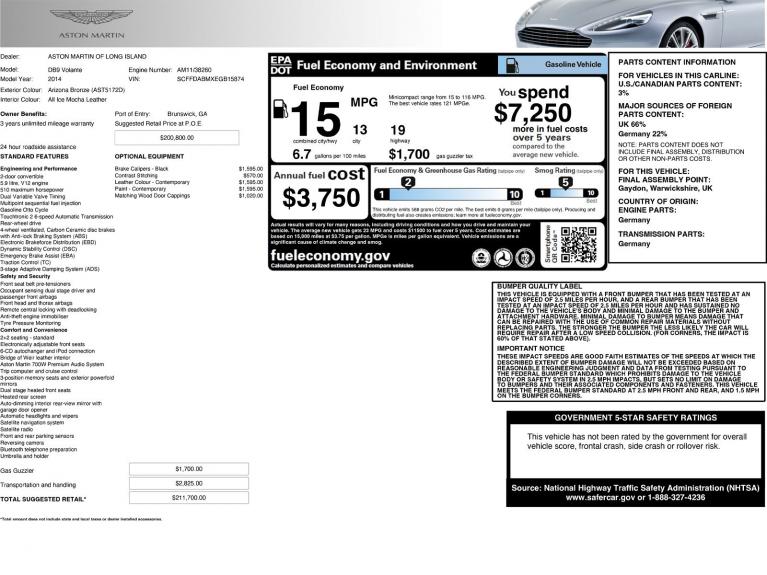 Used 2014 Aston Martin DB9 Volante for sale Sold at Naples Motorsports Inc - Morgan of Naples in Naples FL 34104 4