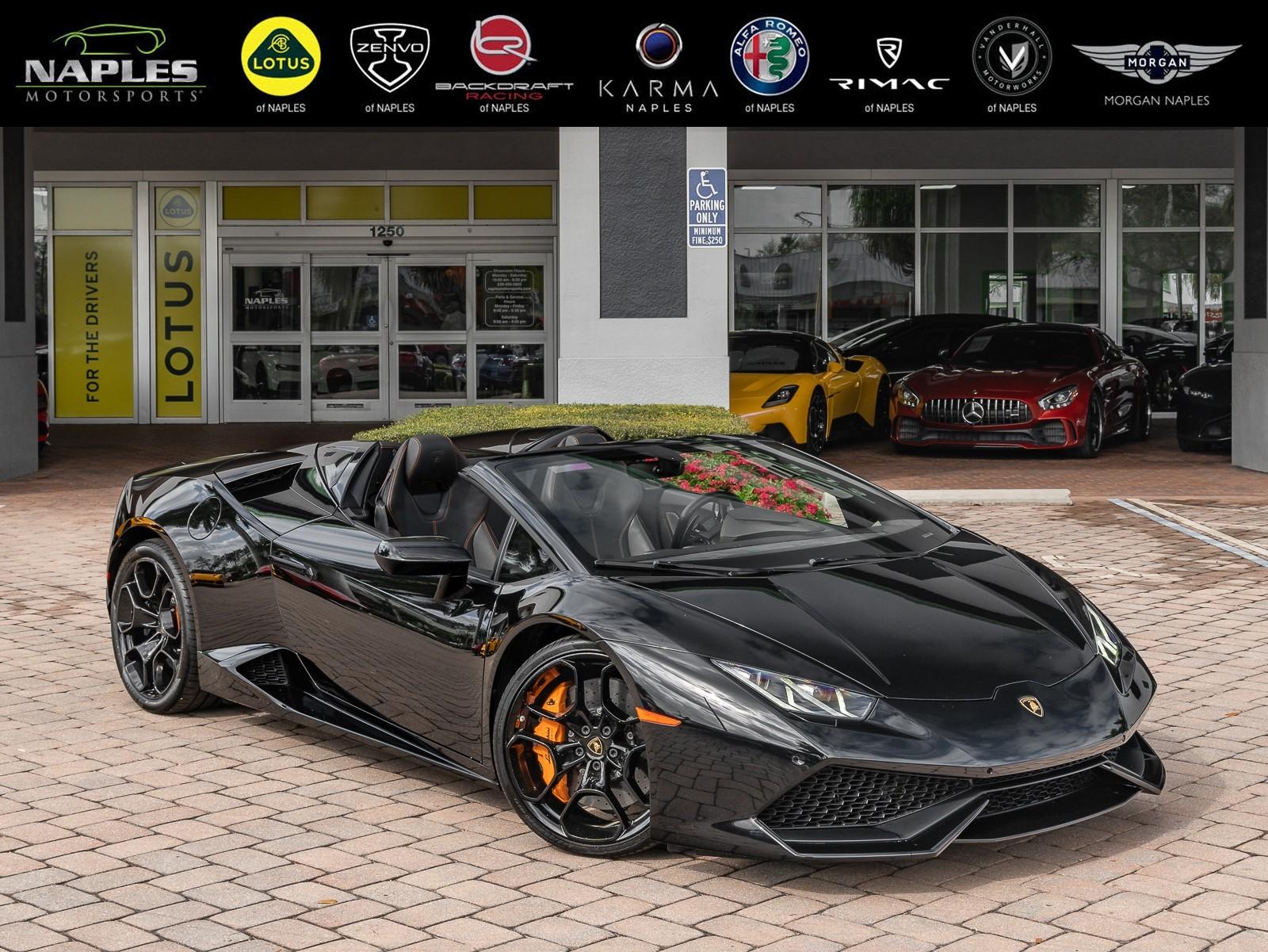 Used 2018 Lamborghini Huracan Spyder LP 610-4 for sale Sold at Naples Motorsports Inc - Morgan of Naples in Naples FL 34104 1