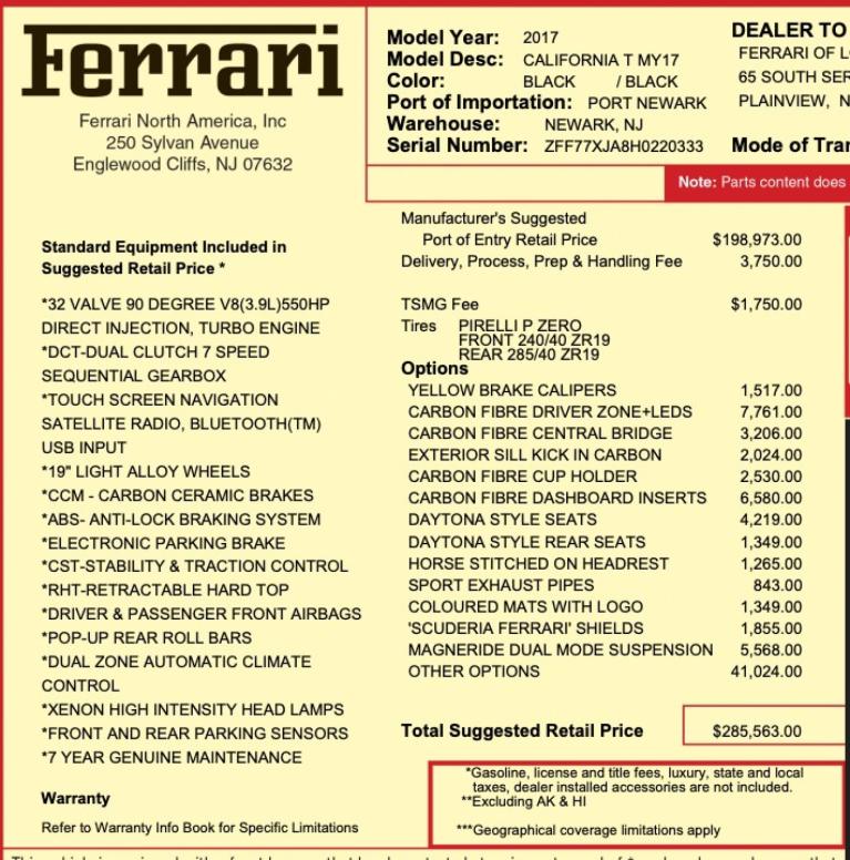 Used 2017 Ferrari California T for sale Sold at Naples Motorsports Inc - Morgan of Naples in Naples FL 34104 5
