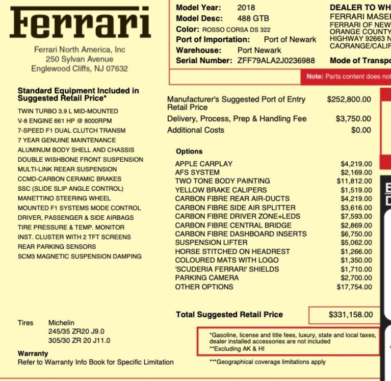 Used 2018 Ferrari 488 GTB for sale Sold at Naples Motorsports Inc - Morgan of Naples in Naples FL 34104 4