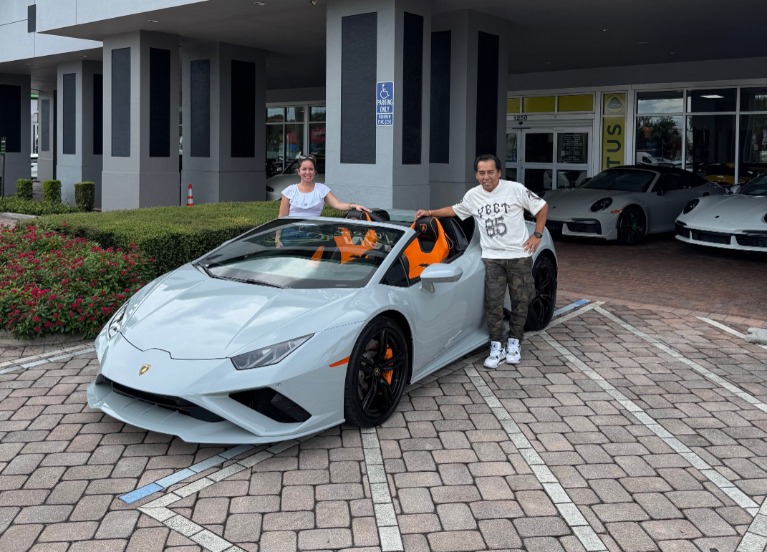 Used 2021 Lamborghini Huracan EVO EVO Spyder for sale Sold at Naples Motorsports Inc - Morgan of Naples in Naples FL 34104 1
