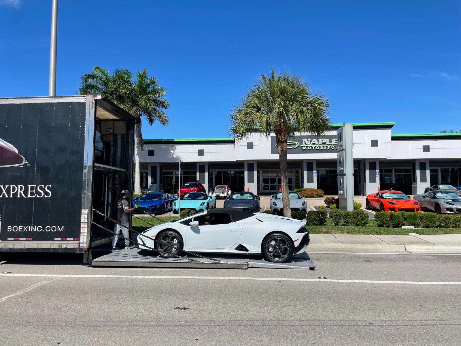 Used 2023 Lamborghini Huracan EVO EVO Spyder for sale Sold at Naples Motorsports Inc - Morgan of Naples in Naples FL 34104 1