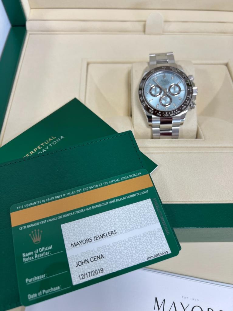Used 2019 Rolex Rolex Daytona Platnium / Ice Blue Dial for sale Sold at Naples Motorsports Inc - Morgan of Naples in Naples FL 34104 1