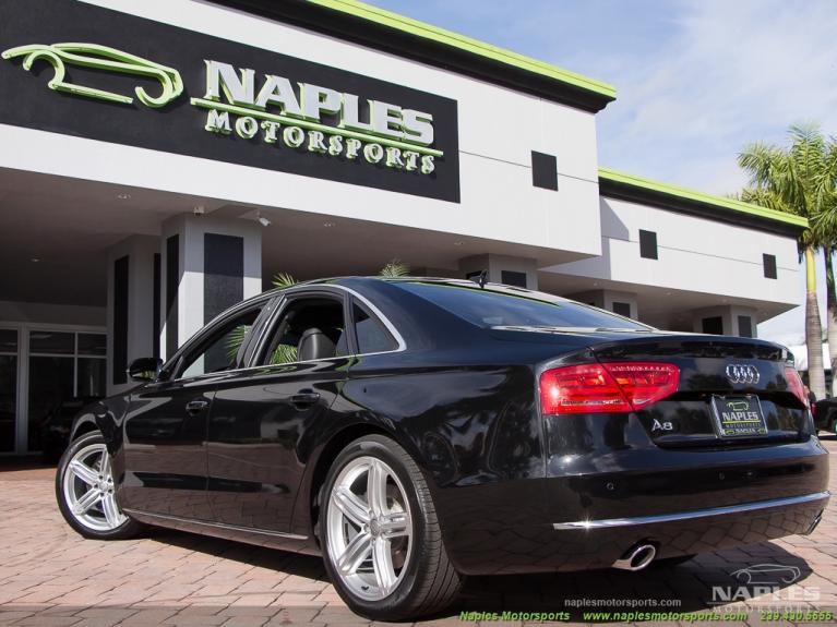 Used 2013 Audi A8 3.0T quattro for sale Sold at Naples Motorsports Inc - Morgan of Naples in Naples FL 34104 3