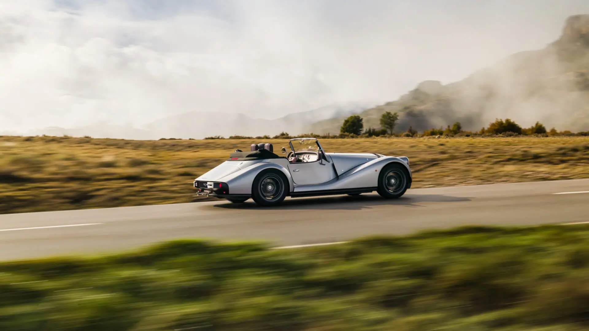 Morgan Supersport on a coastal road